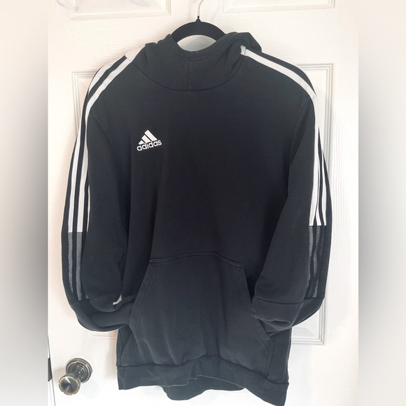 Men’s adidas large black and white hoodie - Picture 1 of 3